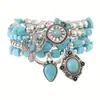 Pulsera de Piedra Natural y Cristal Lista para Envíos Transfronterizos de Amazon, Personalizable, de Moda, Versátil, Regalo de Joyería