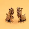 Enfeites de Cavalo da Fortuna em Latão Retrô, Moedas de Cobre em Lingote, Artesanato, Decorações para Home Office