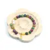 Pulseira Tourmaline Flor de Pessegueiro Pulseira Transport Nafu Design de Nicho Pulseira de Temperamento Versátil Presente de Pérolas Flor de Pessegueiro