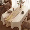 Toalha de Mesa Retrô Francesa Impermeável e à Prova de Óleo Sem Lavagem Novo Estilo 2025 Protetor de Mesa Oval Personalizável Mesa