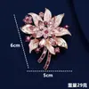 Novo Broche de Rosa, Corsage de Cristal de Luxo Leve de Alta Qualidade, Roupas com Decote Versátil, Acessórios de Broche Feminino, Joias