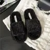 Pantuflas Esponjosas para Mujer 2026 Otoño Invierno Nuevas de Comercio Exterior Talla Grande Suela Gruesa Versátiles Cálidas Cierre Mágico de Una Correa Pantuflas de Algodón con Piel para Mujer
