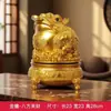 Adornos de Sapo Dorado Color Madera Imitación de Todas las Direcciones, Vestíbulo de Entrada, Sala de Estar, Estudio, Adornos de Decoración, Regalos para Casa Nueva y Inauguración