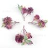 Flor Artificial de Tres Puntas Cabeza de Flor Qiankun Flor Artificial para Manualidades Guirnalda Floral Pasador de Pelo Accesorios Florales Decoración de Bodas Adornos
