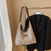 Bolso de Gran Capacidad para Mujer 2024 Invierno Nuevo Casual Hombro Axila Bolsa de Compras Trabajo Viajero Cuadros Bolso Tote