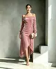 Estación Independiente Europea Comercio Exterior Ropa de Mujer Sexy de un Hombro Elegante Temperamento Vestido de Fiesta Vestido con Abertura
