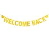 Banner de decoración para fiesta de baby shower, bienvenida a casa, amor, bienvenida de nuevo, flor brillante