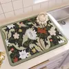 Mantel individual estilo americano, Mantel aislante del calor y absorbente de agua para encimera, Tapete escurridor de tierra de diatomeas para cocina, lavable, no requiere lavado, Posavasos, Protector de encimera