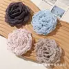 Moda INS estilo coreano borde deshilachado flores de lunares de organza accesorios para pinzas de pelo DIY adornos florales para vestidos