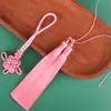 Acessório DIY Nó de Borla Dupla Cor, Pingente Estilo Antigo, Pingente de Borla Vintage Nó Chinês, Corda para Pendurar