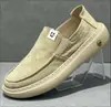 Zapatos de hombre transfronterizos 2026 nuevo modelo de otoño tela transpirable zapatos casuales, zapatos de lona slip-on ligeros y cómodos