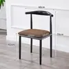 Silla de Comedor Nórdica Modelo Nuevo 2025 Juego de Mesa y Sillas de Comedor para Uso en el Hogar, Silla con Respaldo, Taburete de Estudio, Silla de Madera Sintética, Silla de Arte en Hierro Tipo Cuerno