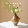 Vaso de Vidro Vintage com Toque de Luxo, Peça Decorativa para Sala de Estar, Arranjo de Flores, Mesa de Jantar, Recipiente Hidropônico Retrô, Vaso de Flores Minimalista Italiano