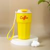 Taza 304 para damas, taza de paja de alto valor, resistente al calor, portátil, para acompañar café, taza de agua de acero inoxidable simple