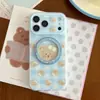 Funda de Teléfono de Oso Galleta Linda y Adorable para Niñas, Adecuada para Apple iPhone 15/16/17 Pro Max