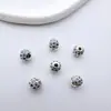 Contas Espaçadoras Redondas em Forma de Bola com Zircônia Banhadas a Ouro 14K Contas Soltas Acessórios para Joias Artesanais DIY Material para Contas de Pulseira Espaçadoras