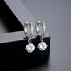 Pendientes Jinse con microincrustaciones de circonita y cobre, nuevos y exquisitos, para mujer.