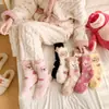 Calcetines de Terciopelo Coral para Mujer, No Sueltan Pelusa, de Longitud Media, Lindos de Oso para Dormir, Calcetines Cálidos para el Piso del Hogar, Venta al por Mayor en Zhuji