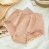 Roupa íntima feminina japonesa de tamanho grande, cintura média, sem costura, sexy, sem costura, seda de amoreira, fio dental, calcinha com acabamento em renda para meninas
