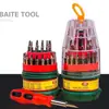 Venta al por mayor del fabricante Herramientas de reparación de electrodomésticos Set de destornilladores de 31 piezas Set combinado Set de destornilladores de punta plana y Phillips