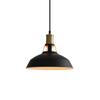 Lámpara de restaurante de estilo industrial transfronterizo, estilo americano, estilo retro creativo de hierro, cubierta de olla hueca de un solo cabezal, lámpara de mesa de isla de cocina