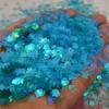 En stock Lentejuelas de hadas de color transparente Estrella de cinco puntas Amor Lindas cuentas Parche para decoración de uñas Relleno hecho a mano DIY