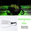Luz de chassi LED para motocicleta à prova d'água luz decorativa estroboscópica escudo de chuva para carro elétrico luz decorativa barra de luz para scooter controle remoto