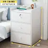 Mesa de cabeceira para quarto, uso doméstico simples e moderno, armário de armazenamento fácil de usar com chave, prateleira pequena, mini armário para quarto
