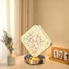 Lâmpada Decorativa Criativa de Estrela e Lua Lâmpada de Mesa Recarregável Quarto Restaurante USB Toque Lâmpada de Cabeceira Luz Noturna Luz Noturna de LED