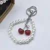 Llavero de Cereza de Moda Retro Europeo y Americano Más Vendido Transfronterizo con un Toque de Alta Gama, Accesorio Colgante de Fruta de Cereza para Bolsa