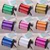 Cinta colorida láser 100 yardas 250 yardas cinta habitación de boda celebración de boda suministros de decoración atar globos cuerda para atar brida de plástico de color sólido