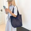 Bolsa de Lona Lisa 2025 para Mulheres, Bolsa Tote de Ombro Casual de Grande Capacidade, Bolsa Versátil para o Dia a Dia, Bolsa de Lona Amarelo Gengibre