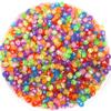 100 cuentas acrílicas de 26 letras inglesas redondas, planas, cuadradas, de color blanco, espaciadoras de palabras, material de cuentas