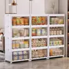 Armario de Almacenamiento sin Instalación Hogareño Caja de Almacenamiento Plegable Integrada Organizador de Plástico para Ropa Caja de Almacenamiento para Zapatos Juguetes