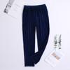 Pantalones de pijama gruesos de terciopelo Sea Island para hombre de otoño e invierno, pantalones sueltos para exteriores y del hogar, pantalones con cordón, pantalones de casa talla grande