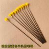 Ferramenta de Limpeza de Ouvido com Cabeça Plana de Pena de Ganso e Cabo de Carbono, Colher de Ouvido Não Luminosa, Ferramenta de Remoção de Pelos do Ouvido, Palito de Pena de Ganso para Limpeza de Ouvido