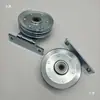 Polea de cable de acero para ascensor 90MM Rueda colgante de puerta de piso Rueda de hierro de puerta de cabina Polea de cable de acero de cabeza de puerta Escalón superior