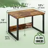 Estante de Almacenamiento para Impresora, Organizador de Archivos para Escritorio de Oficina, Estante para Microondas y Horno de Cocina, Estante Organizador Multifuncional