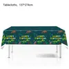 Platos Desechables de Papel, Vasos de Papel, Manteles y Decoraciones Temáticas de Esqueleto de Fósil de Dinosaurio Nuevos Transfronterizos para Fiesta de Cumpleaños Infantil