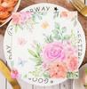 Papel Pañuelo Impreso Estilo Europeo Patrón Damasco Papel Tisú Cuadrado para Decoración de Fiesta y Restaurante Papel Flores de Plantas