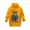 Comercio exterior [Jin Yong] fabricantes al por mayor suéter para niños cuello de tortuga camisa base de punto más terciopelo gruesa elástica camisa AliExpress