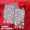 Auténticas Pegatinas de Espuma de Hello Kitty de Sanrio Lindas Pegatinas Decorativas Hechas a Mano para Diarios de Hello Kitty