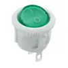 Interruptor Eléctrico Redondo Kcd1 de 2 Pines y 2 Velocidades con Cubierta Transparente Verde, Interruptor de Encendido Basculante Unipolar Unipolar, Certificado CQC