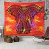 Tapiz de Amazon Transfronterizo ins Colgante Tela de Fondo Bohemio Mandala Elefante Tela de Pared Manta Decorativa Europea y Americana