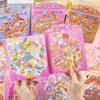 Colección de Pegatinas de Paisajismo en Miniatura Visión Estéreo 3D Apilamiento Cabaña Niños Diversión DIY Escena Pegatina Regalo