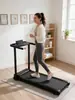 Nueva caminadora eléctrica plegable para uso doméstico, equipo de fitness para interiores con pasamanos
