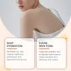 O creme hidratante de manteiga e mel tem uma textura fina e suave que nutre a pele seca e deixa o corpo com uma sensação fresca e sem pegajosidade.