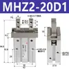 Cilindro de Dedos Hfz/Mhzl2/Mhz2-6-10-16-20-25-32D Pinza Paralela Neumática
