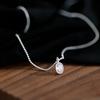 Collar Colgante Brillante de Circonita de Alta Gama para Mujer, Fresco y Elegante, Cadena para Clavícula Nueva Versátil, Cadena para el Cuello de Estilo Trendy Ins