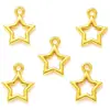 Accesorios de joyería DIY de aleación colgante de estrella de cinco puntas hueco pulsera llavero colgante decorativo L348